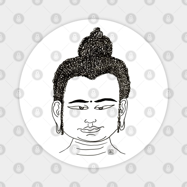Buddha head with the look Magnet by Pragonette